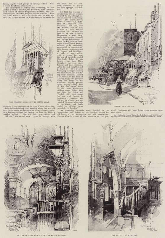 Vecchia chiesa di Chelsea da Herbert Railton