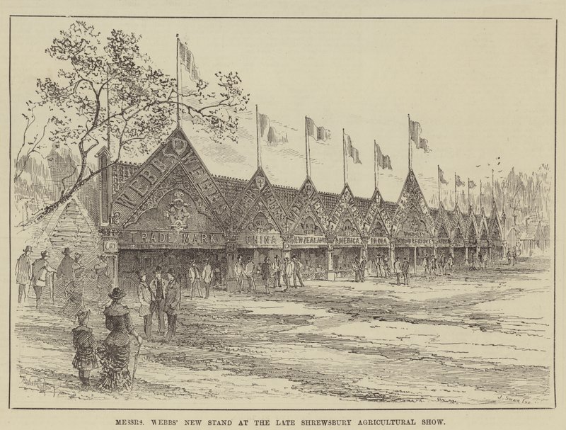 Il nuovo stand dei signori Webb alla recente Fiera Agricola di Shrewsbury da Herbert Railton