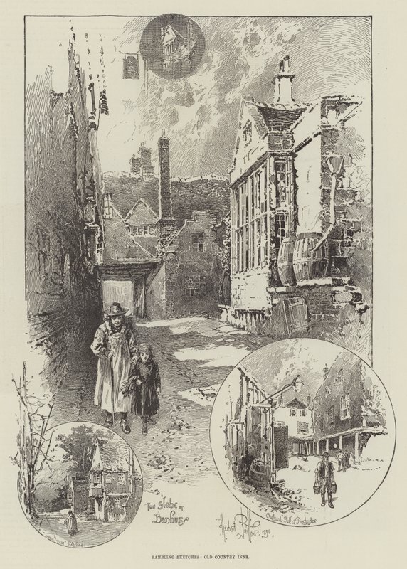 Schizzi vagabondi, vecchie locande di campagna da Herbert Railton
