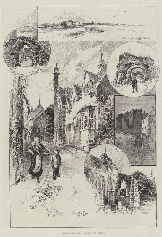 Schizzi vagabondi, Rye e Winchelsea da Herbert Railton