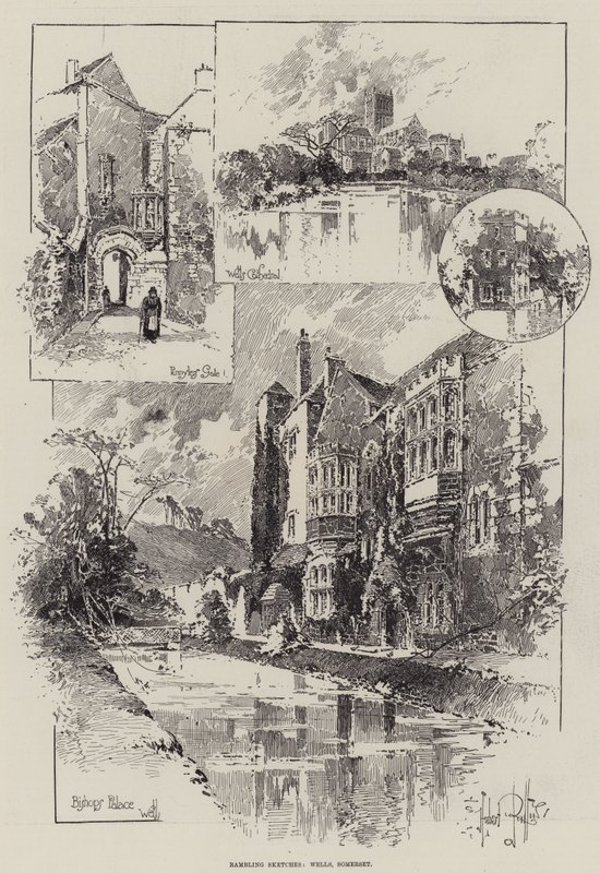 Schizzi vagabondi, Wells, Somerset da Herbert Railton