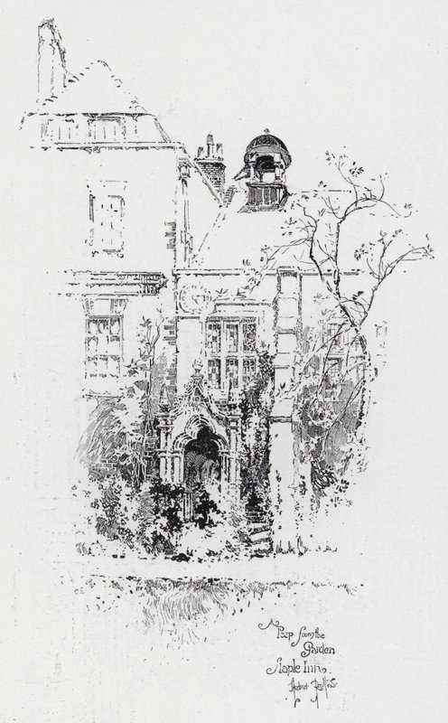 Uno sguardo dal giardino, Staple Inn da Herbert (after) Railton