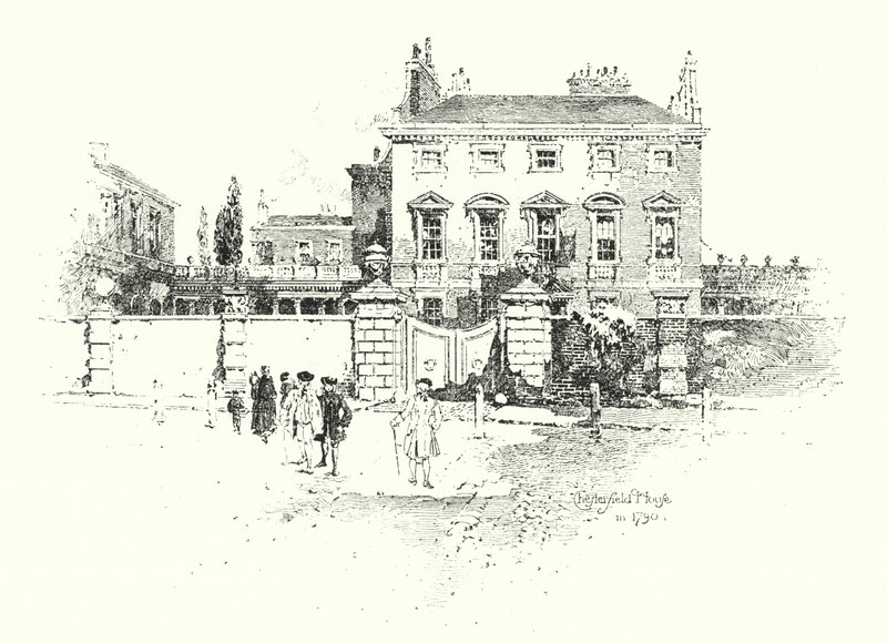 Chesterfield House, Londra, nel 1790 da Herbert (after) Railton