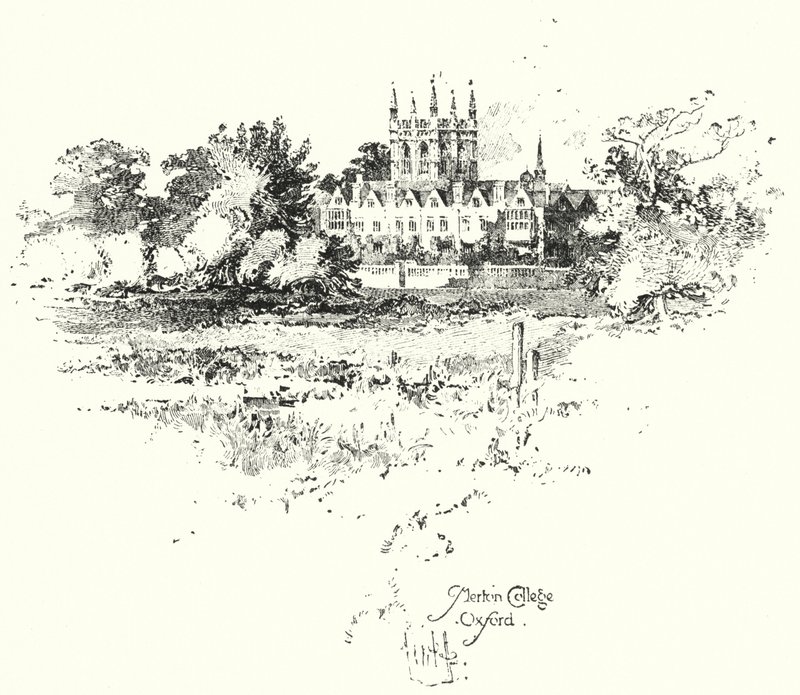 Merton College, Oxford da Herbert (after) Railton