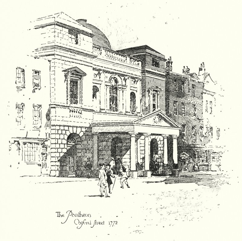 Il Pantheon, Oxford Street, Londra da Herbert (after) Railton