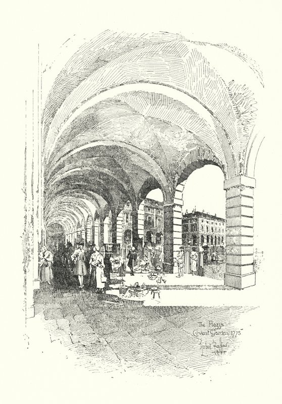 La Piazza, Covent Garden, Londra da Herbert (after) Railton