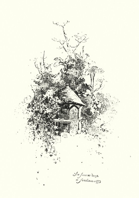 La Casa Estiva, a Streatham, nel 1773 da Herbert (after) Railton