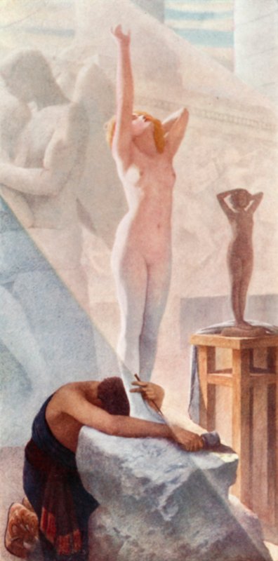 Il risveglio di Galatea da Herbert Gustave Schmalz