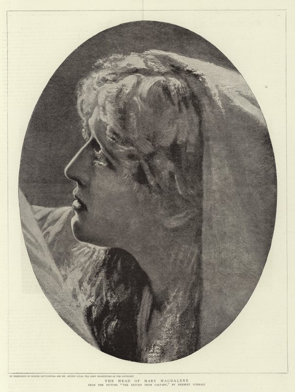 La Testa di Maria Maddalena da Herbert Gustave Schmalz