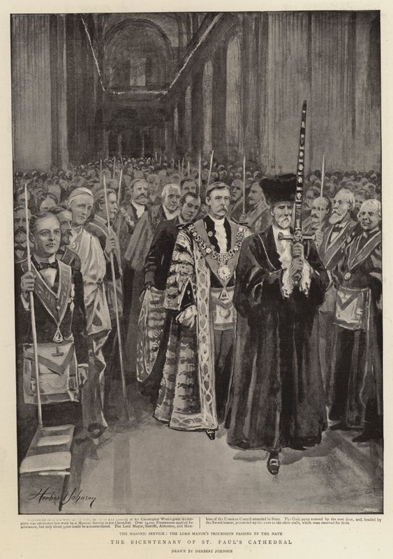 Il bicentenario della Cattedrale di San Paolo da Herbert Johnson