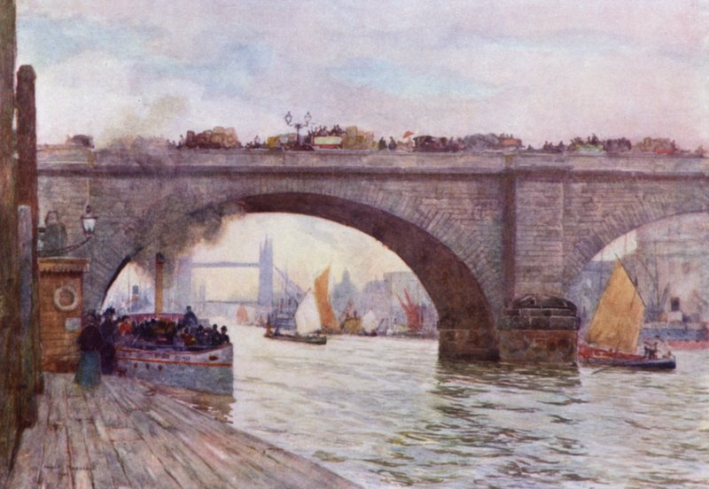 Un arco del London Bridge da Herbert Menzies (after) Marshall