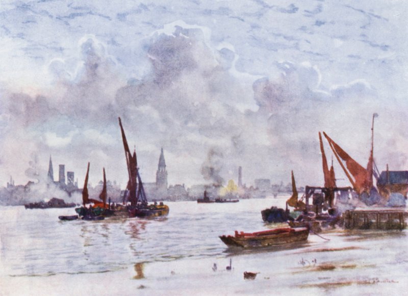 Battersea Reach da Herbert Menzies (after) Marshall
