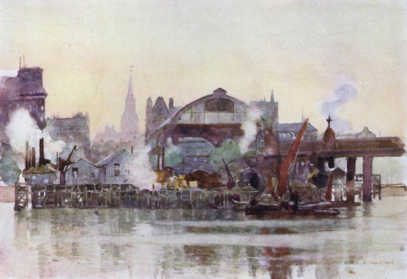 Stazione di Charing Cross dal Fiume da Herbert Menzies (after) Marshall