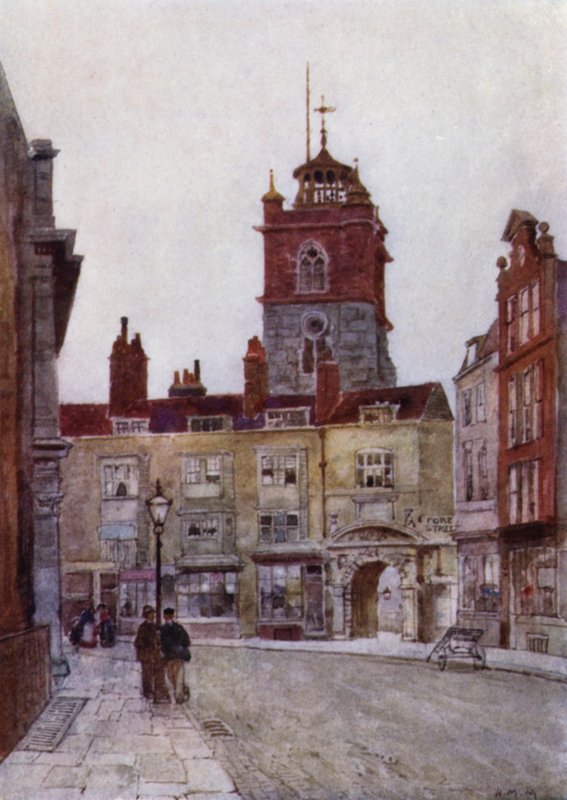 St Giles, Cripplegate da Herbert Menzies (after) Marshall