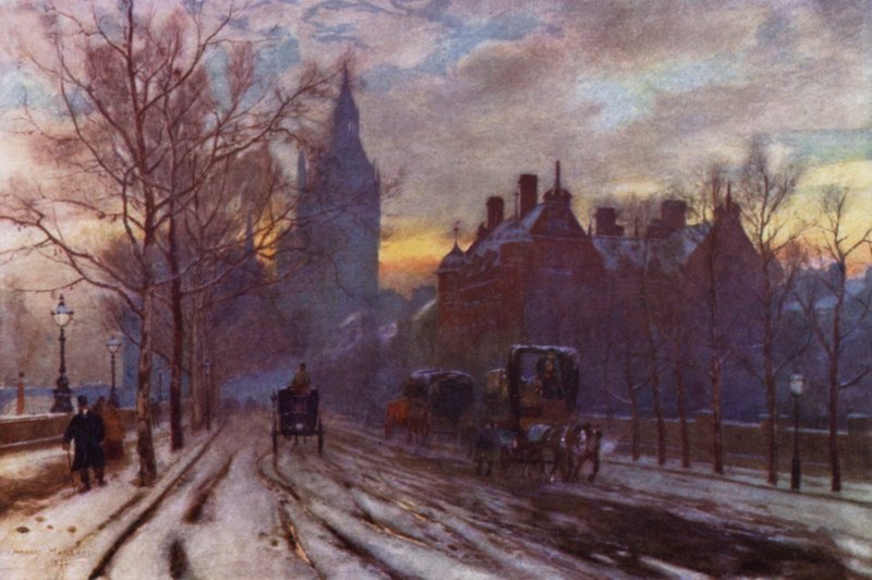 Il lungofiume di Westminster da Herbert Menzies (after) Marshall