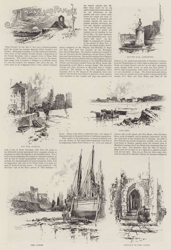 Una passeggiata nella terra di Man da Herbert Railton