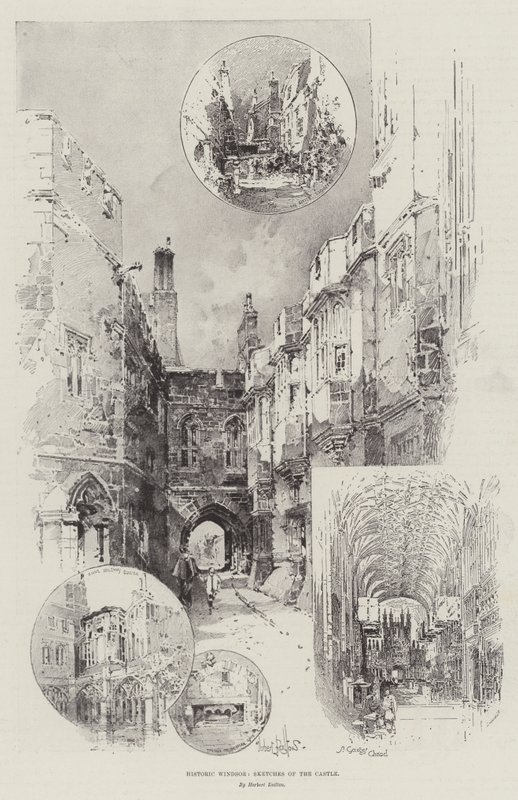 Storico Windsor, Schizzi del Castello da Herbert Railton