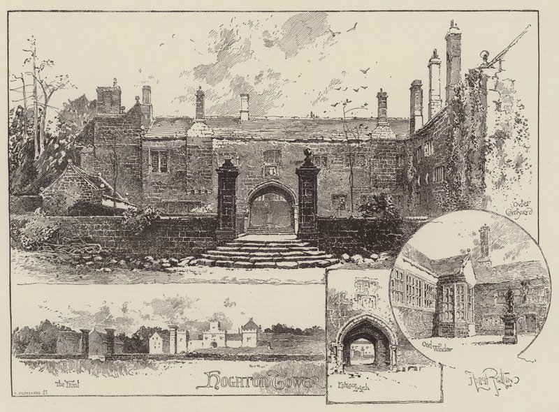 Hoghton Tower nel Lancashire da Herbert Railton