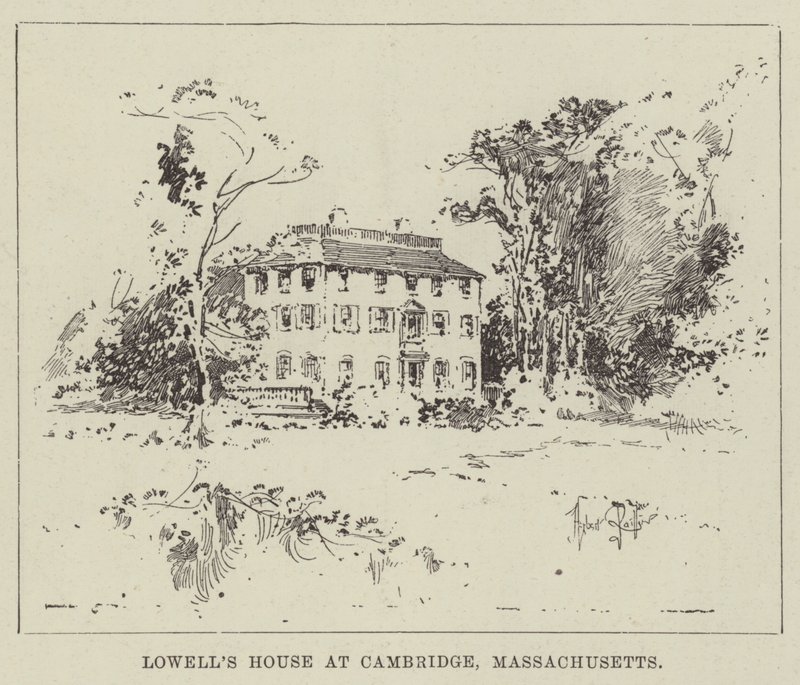 La casa di Lowell a Cambridge, Massachusetts da Herbert Railton