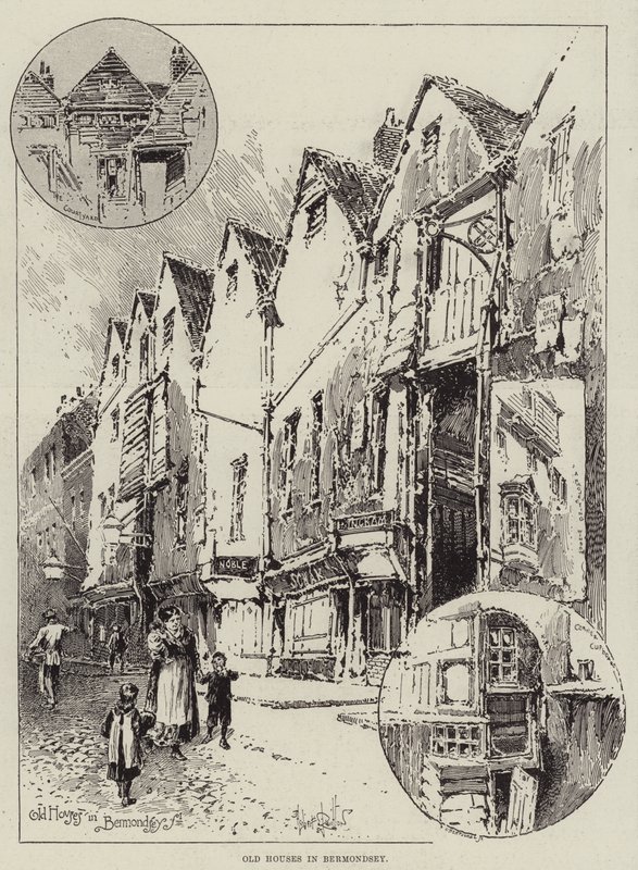 Vecchie case a Bermondsey da Herbert Railton