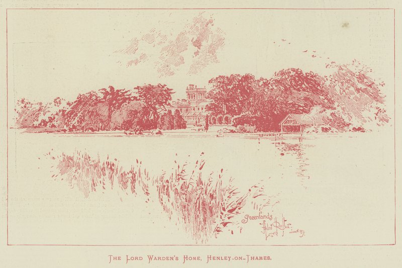 La casa del Lord Warden, Henley-on-Thames da Herbert Railton