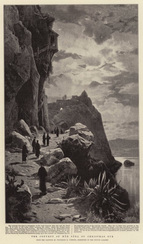 Il convento di Mar Saba alla vigilia di Natale da Hermann David Salomon Corrodi