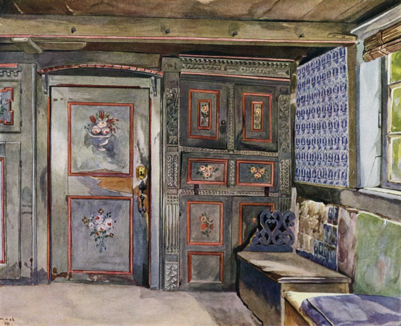 Parte della sala nella casa Hufner del signor Hittscher a Curslack da Hermann Haase