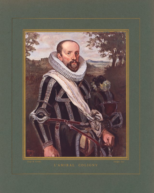 Gaspard II de Coligny, ammiraglio francese e leader ugonotto durante le guerre di religione francesi da Hermann Vogel