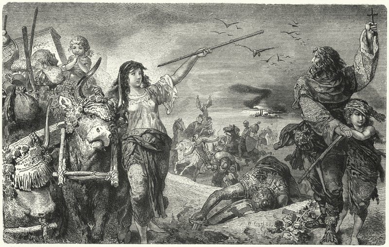 Membri del movimento valdese in fuga dalla persecuzione da Hermann Vogel