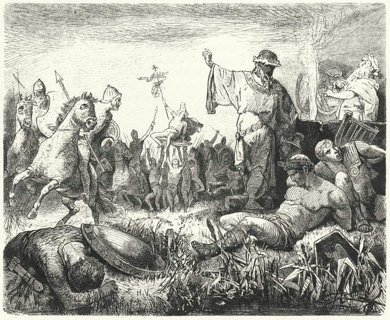 Parti che celebrano una vittoria da Hermann Vogel