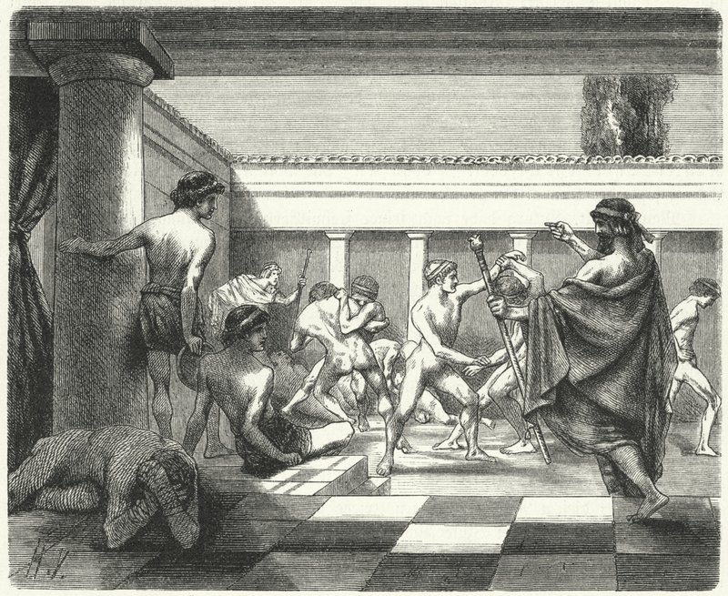 Giovani spartani da Hermann Vogel