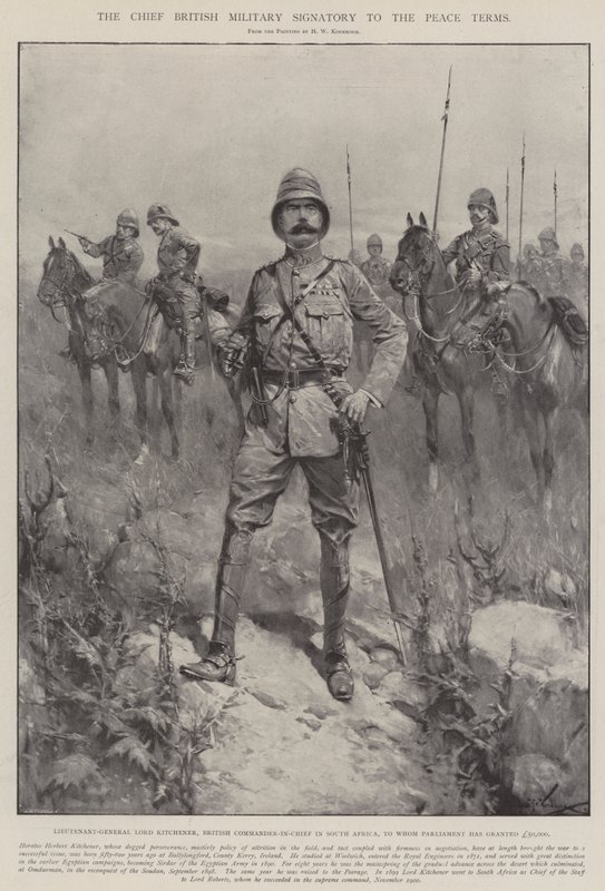 Il principale firmatario militare britannico dei termini di pace da Hermanus Willem Koekkoek
