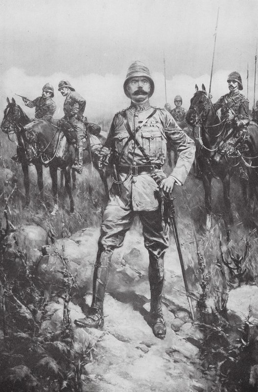 Lord Kitchener sul Veldt (litografia) da Hermanus Willem (after) Koekkoek
