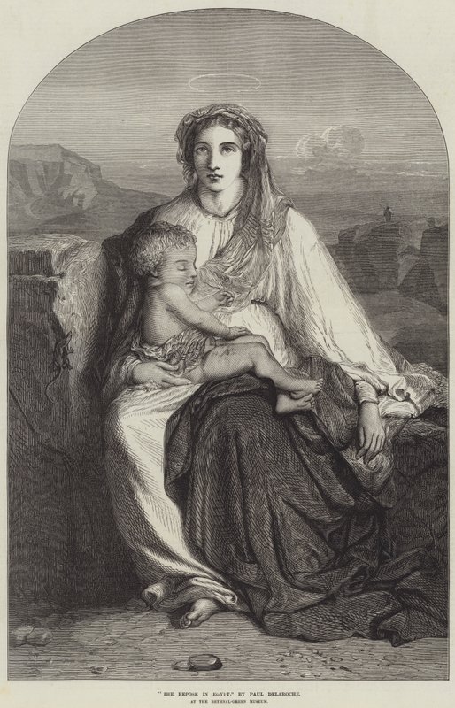 Il riposo in Egitto da Hippolyte Delaroche