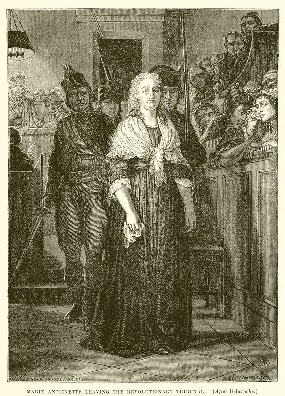 Maria Antonietta lascia il tribunale rivoluzionario da Hippolyte Delaroche
