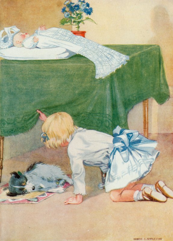 Illustrazione per il compleanno di Josephine (litografia a colori) da Honor Charlotte Appleton