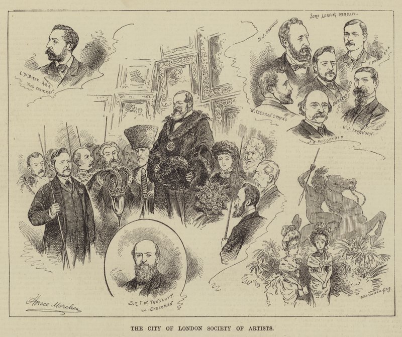 La Società degli Artisti della Città di Londra da Horace Morehen