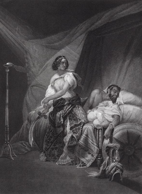 Giuditta e Oloferne, Giuditta, Cap 13, v 4, 7 da Horace (after) Vernet