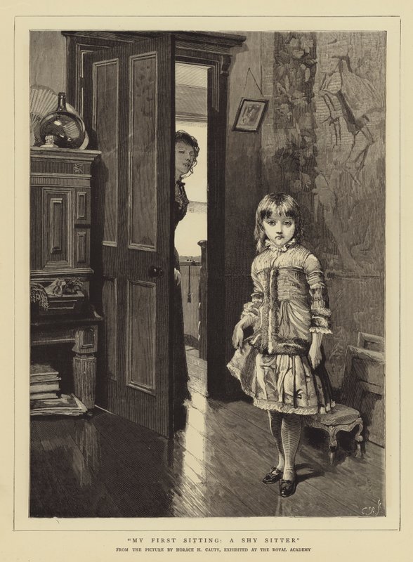 La mia prima seduta, un soggetto timido da Horace Henry Cauty