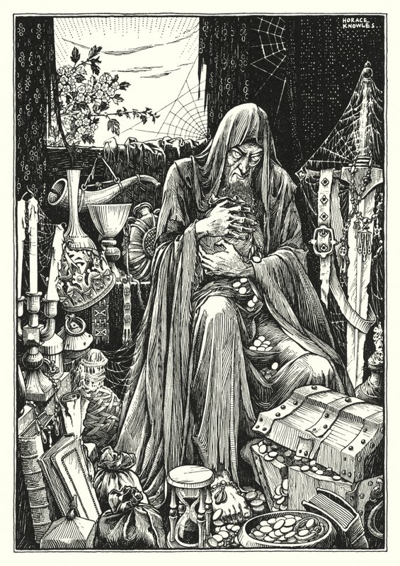 Illustrazione del Discorso della montagna (incisione) da Horace J. Knowles