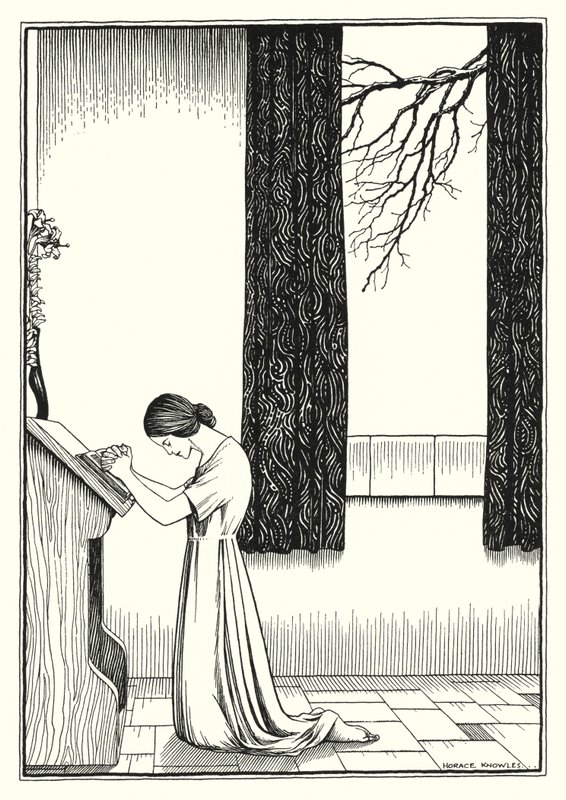 Illustrazione del Discorso della montagna (incisione) da Horace J. Knowles