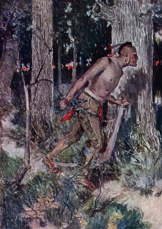 Illustrazione per The Courtship of Miles Standish di Henry Wadsworth Longfellow da Howard Chandler (after) Christy
