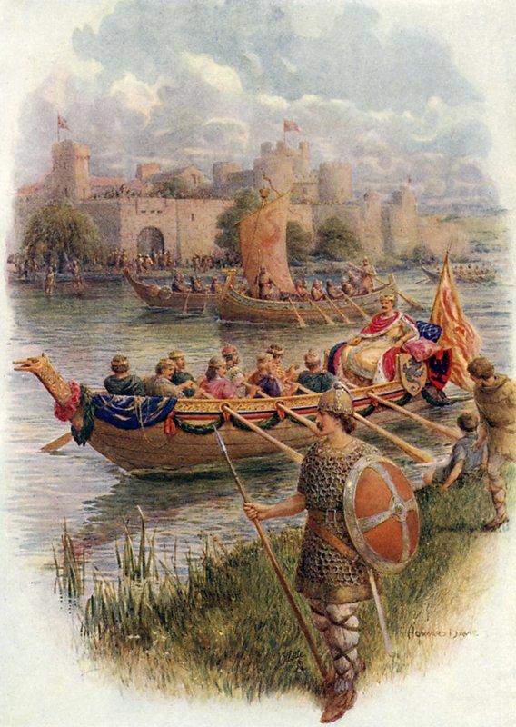 Re Edgar sul Fiume Dee da Howard Davie