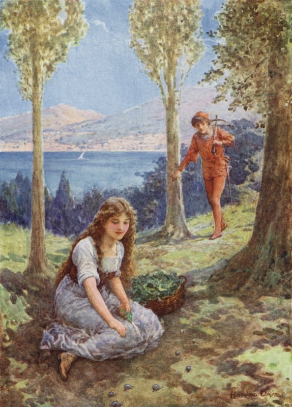 "Improvvisamente si fermò e guardò in estasi" da "Filadoro" da Howard Davie