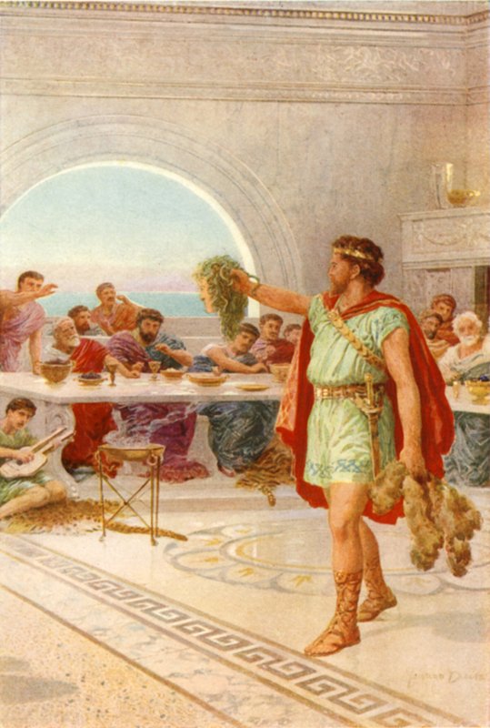 "Allora Perseo sollevò la testa della Gorgone" da Howard Davie