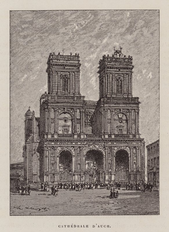 Cattedrale di Auch da Hubert Clerget
