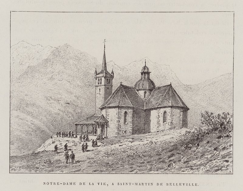 Notre-Dame De La Vie, A Saint-Martin De Belleville (incisione) da Hubert Clerget