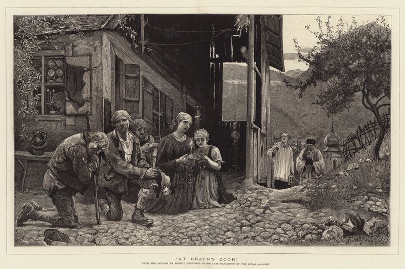 Alla porta della morte da Hubert von Herkomer