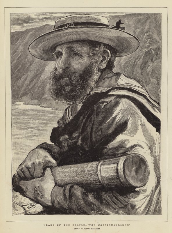 Teste del popolo, il guardiacoste da Hubert von Herkomer