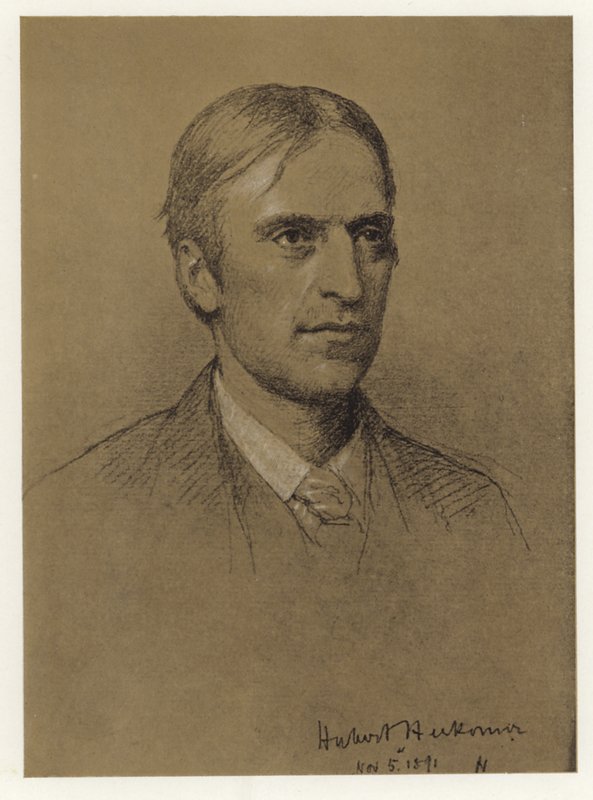Autoritratto di Hubert Herkomer da Hubert von Herkomer